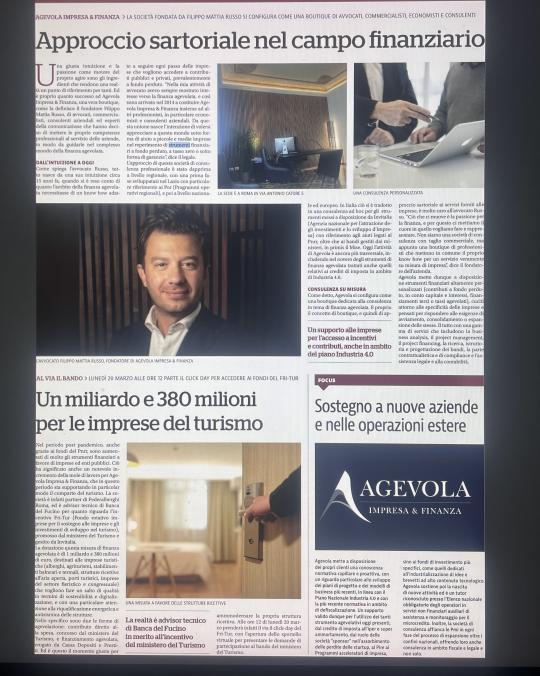 agevola impresa & finanza quotidiano la repubblica