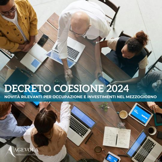 DECRETO COESIONE 2024