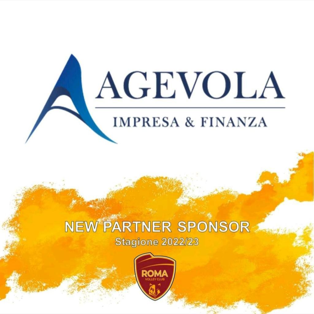 Agevola partner sponsor della Roma Volley Club femminile