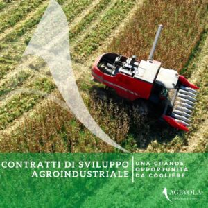 CONTRATTI DI SVILUPPO AGROINDUSTRIALI.